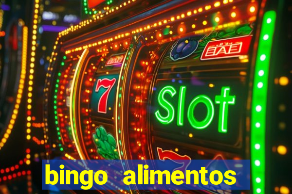 bingo alimentos para imprimir